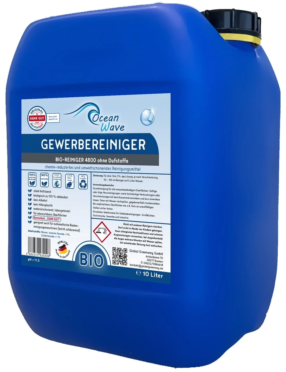 O³ Reiniger BIO Gewerbe 48 HD Citrus Duft 10 Liter – Bild 3