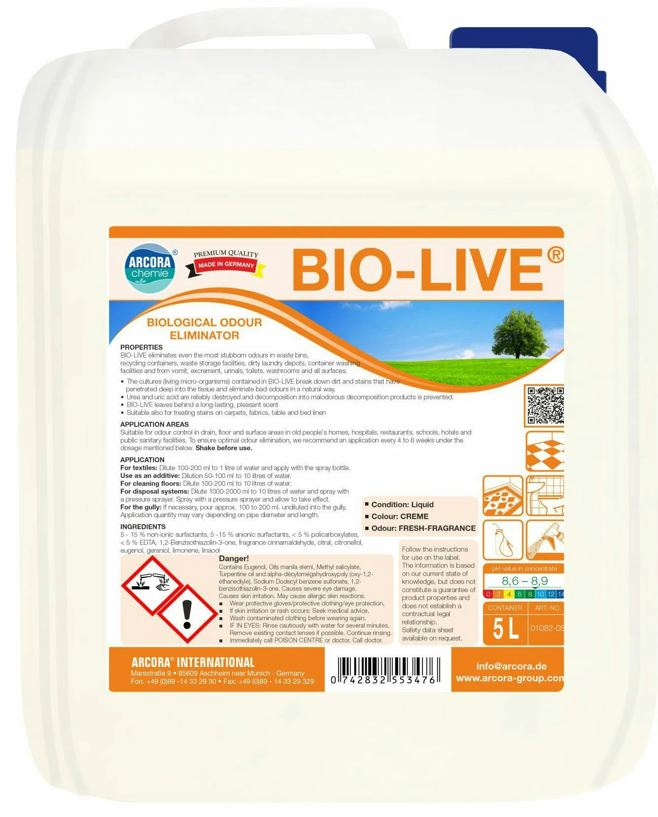 ARCORA Teppichreiniger Mit Encapsulation System TENAS 4IN1, 5L – Bild 5