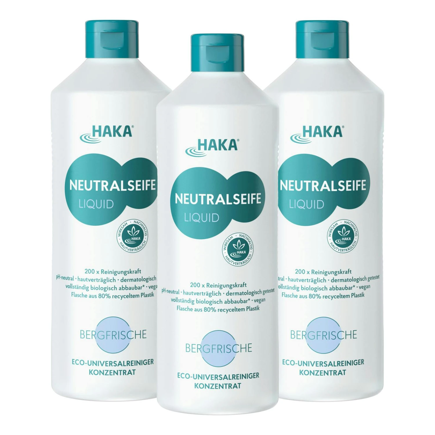 HAKA Neutralseife Liquid PurAllzweckreiniger Für Haushalt Und Auto, 3 X 1 Liter – Bild 4