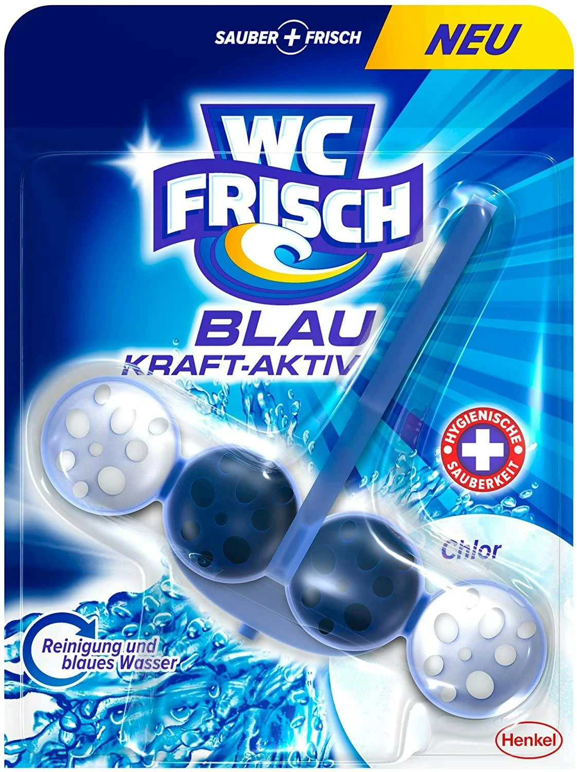 WC Frisch Kraft-Aktiv Blauspüler Chlor WC Reinigen Toilette 5x1 Stück Reiniger – Bild 6