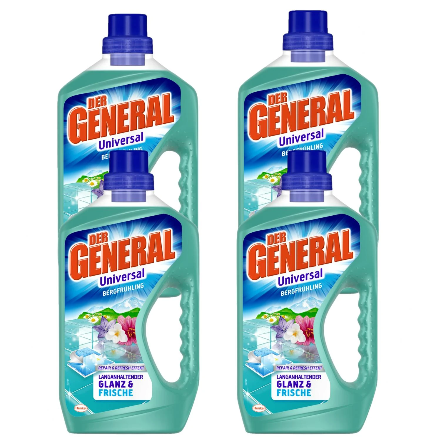 Der General Allzweckreiniger Bergfrühling 4x750 Ml Reiniger Reinigen Sauberkeit