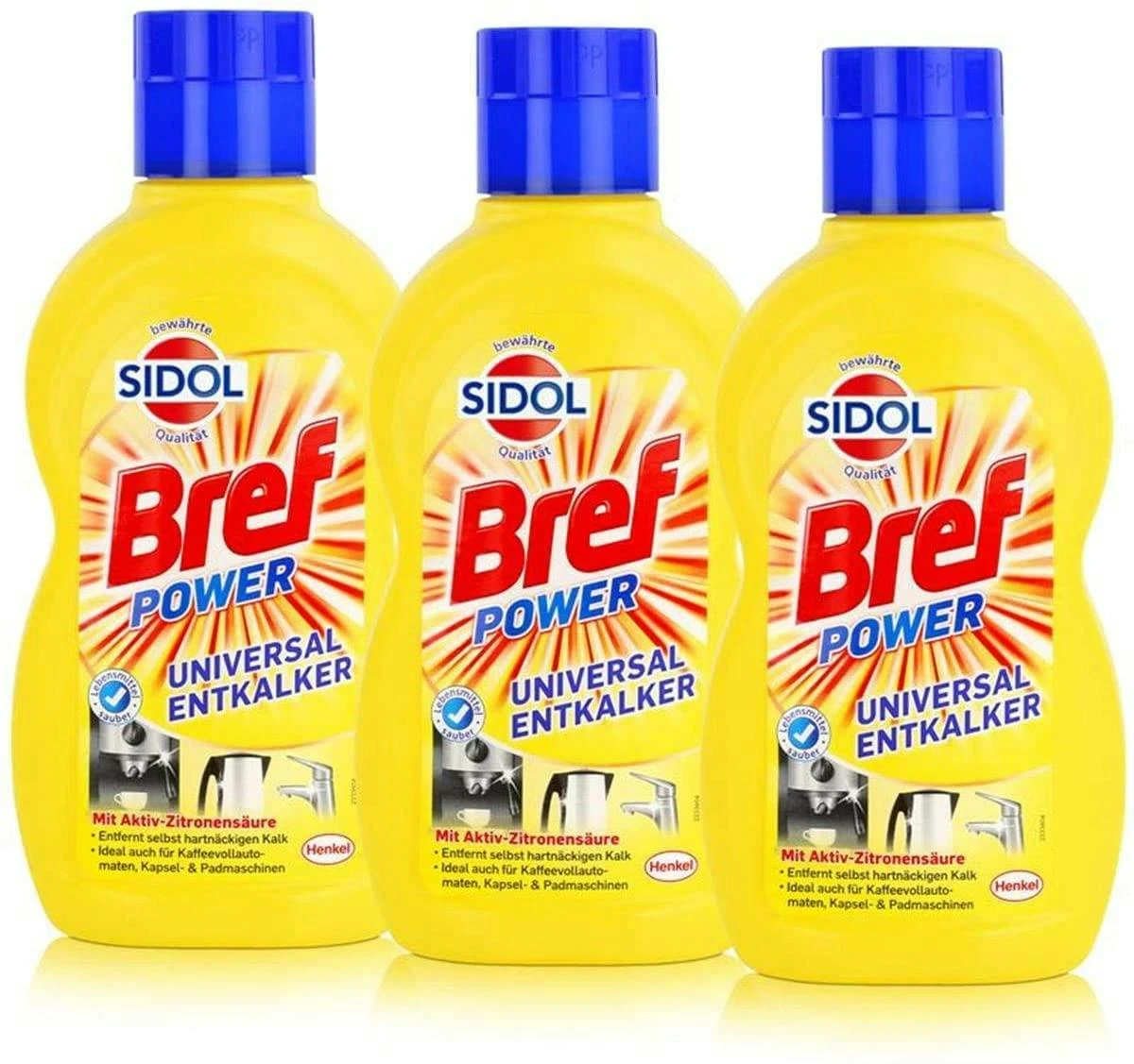 Bref Sidol Universal-Entkalker Aktiv-Zitronensäure 5x500 Ml Reinigungsmittel – Bild 4