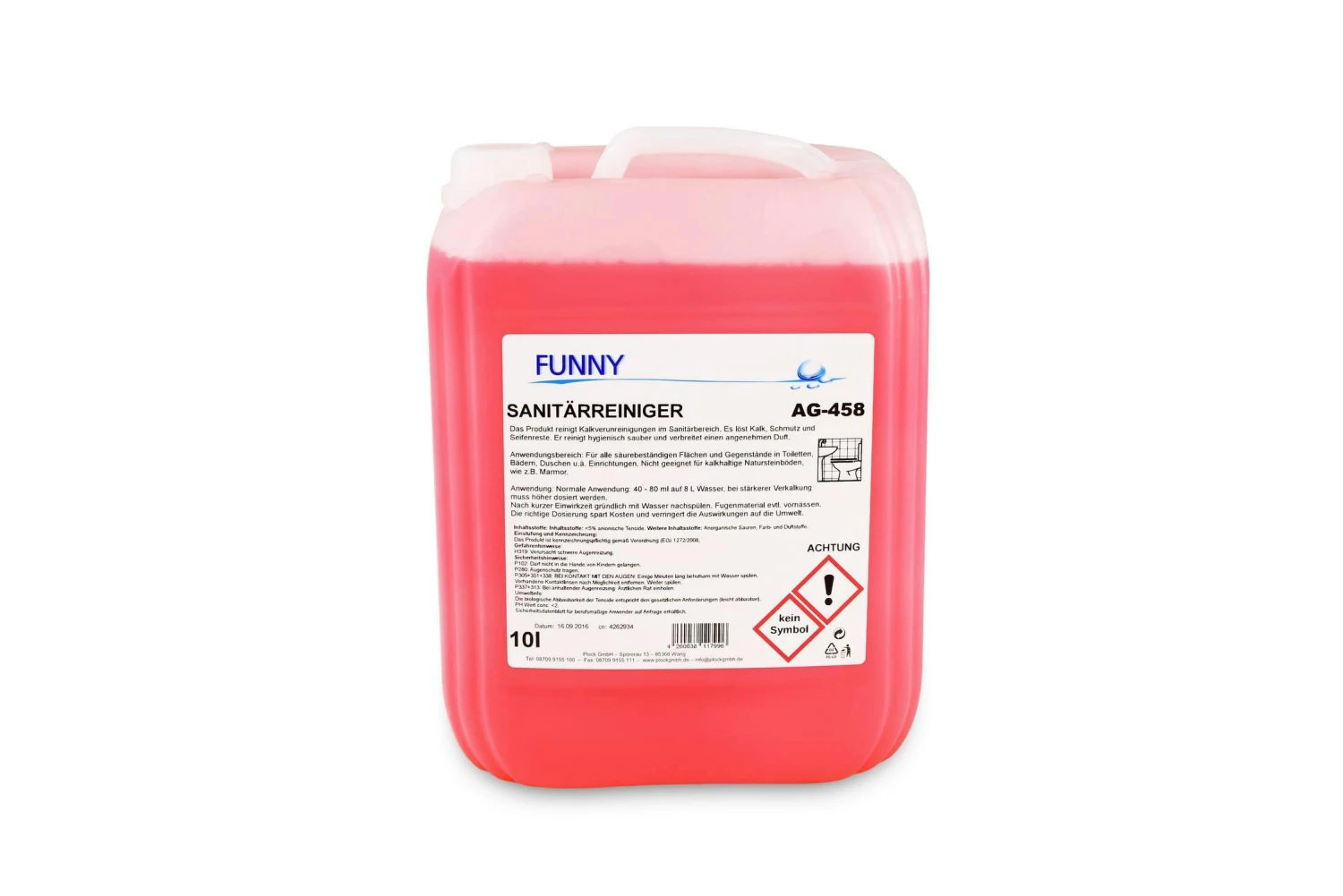 Funny Sanitärreiniger, 10 Liter, Kalklösend – Bild 7