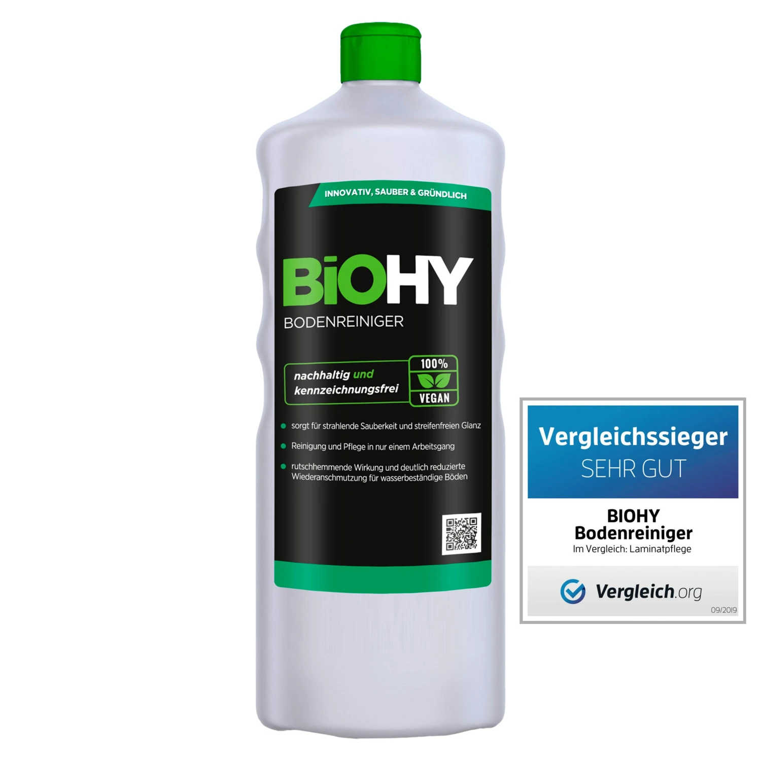 BiOHY Bodenreiniger Für Wischroboter (1l Flasche) | Konzentrat Für Alle Wisch & Saugroboter Mit Nass-Funktion | Nachhaltig & ökologisch – Bild 2
