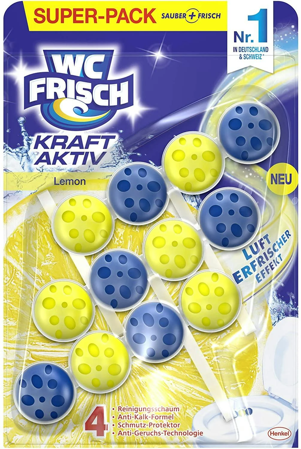 WC Frisch Duft Switch Grüner Apfel Und Wasserlilie 10x50g WC-Reiniger Duftspüler – Bild 7