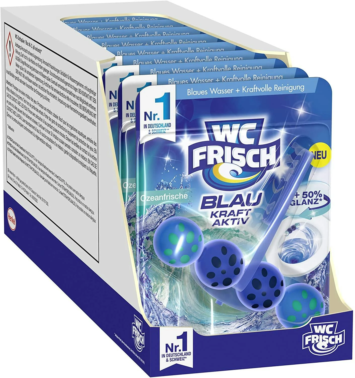 WC FRISCH Duo-Aktiv Hygiene Reinigungswürfel 12x100g WC Reiniger WC Reinigung – Bild 7