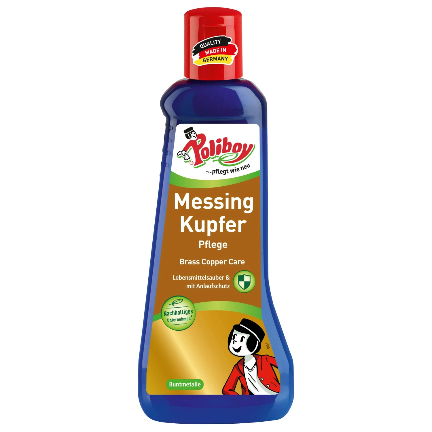 Poliboy Messing Kupfer Pflege - Reinigung Und Pflege, Mit Anlaufschutz, 200ml - Made In Germany