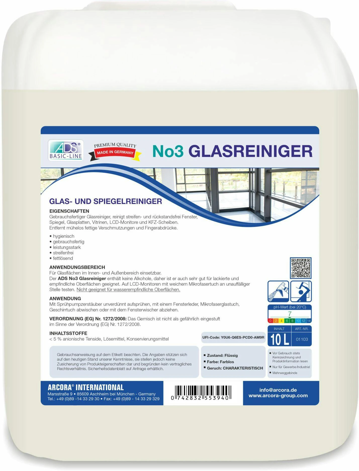 Sonett Glasreiniger - 10l – Bild 3