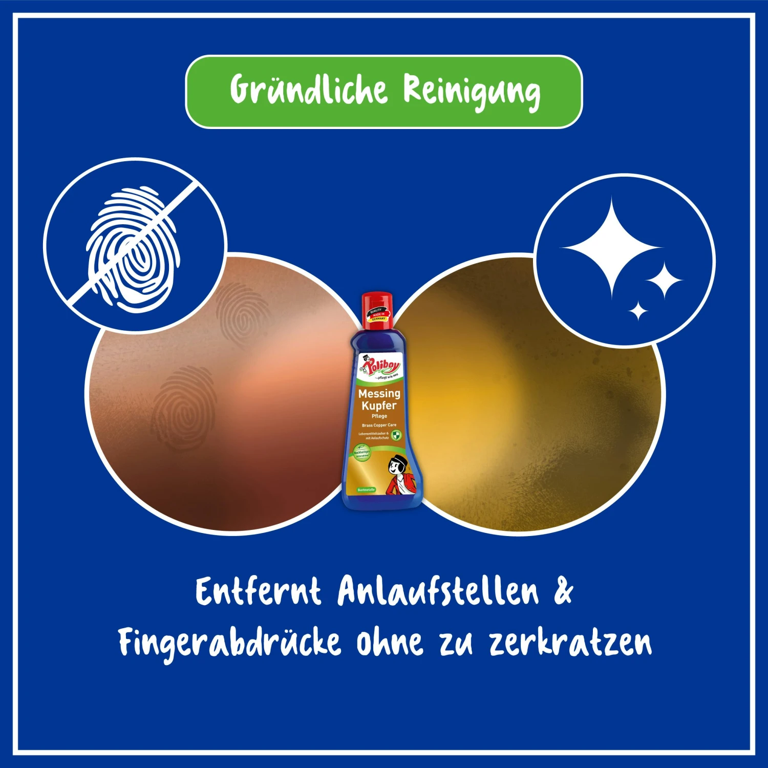 Poliboy Messing Kupfer Pflege - Reinigung Und Pflege, Mit Anlaufschutz, 200ml - Made In Germany – Bild 5