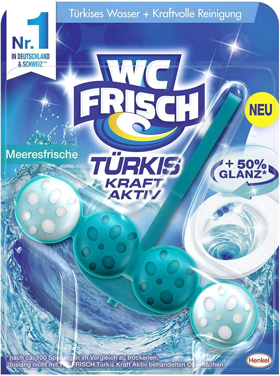 WC-Frisch Kraft Aktiv Duftspüler Coconut Water 10x50g WC Reiniger Reinigung – Bild 7