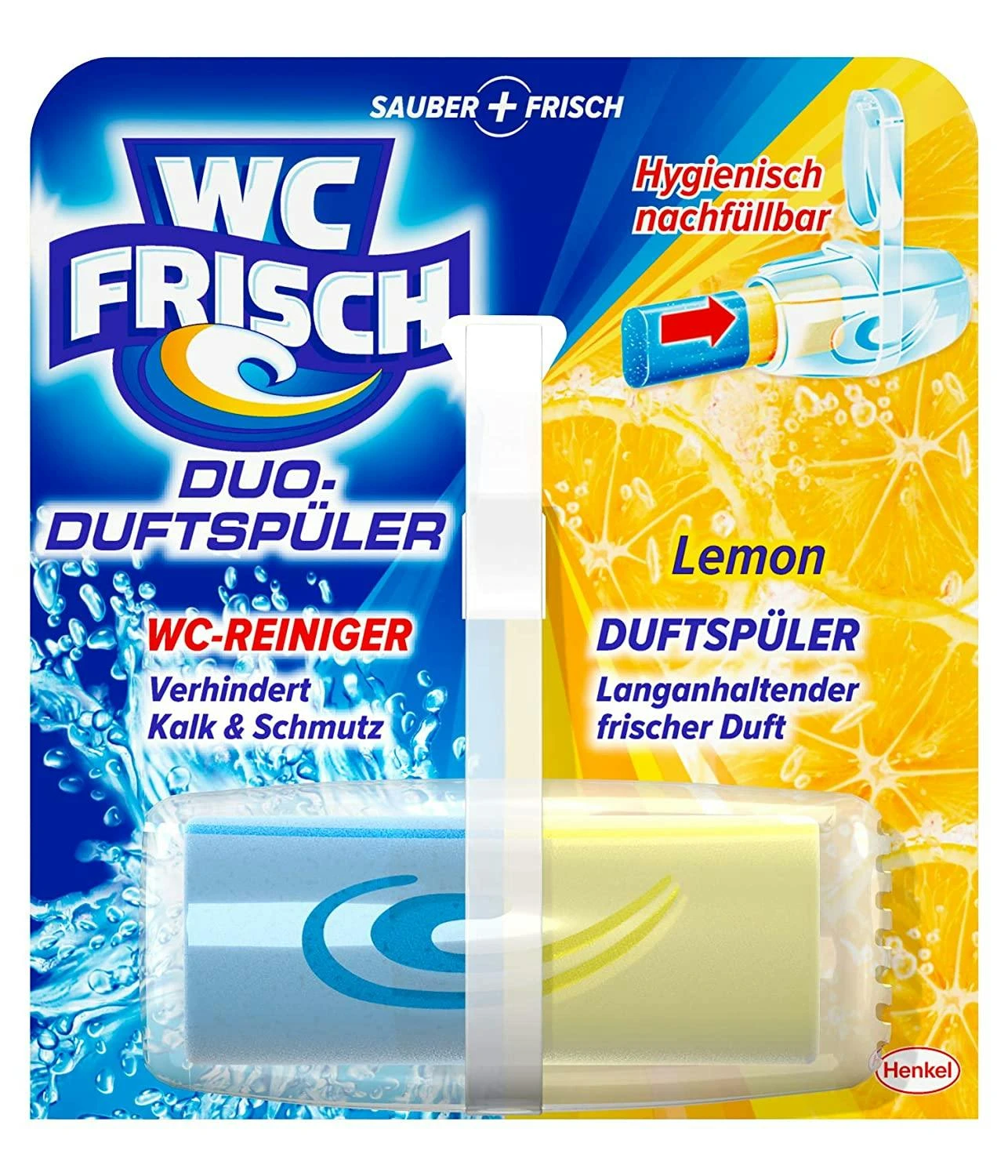 WC Frisch Duo-Duftspüler Lemon 4er Pack WC-Duftstein 4x1 Stück WC Reiniger – Bild 5