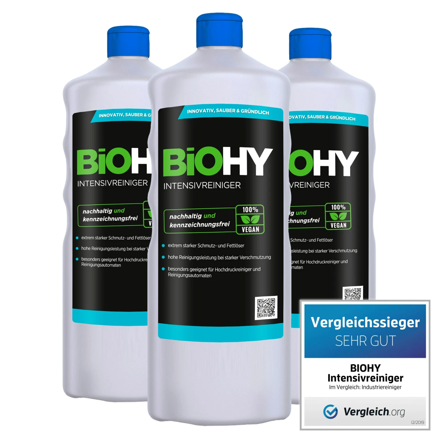 BiOHY Intensivreiniger Universal (6x1l Flasche) | Hochleistungs-INDUSTRIEREINIGER | Grundreiniger Ideal Für Hochdruckreiniger, Schaumarm – Bild 5