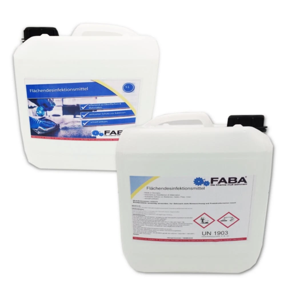 Flächendesinfektion Desinfektionsmittel 4 X 5 Liter Kanister – Bild 3