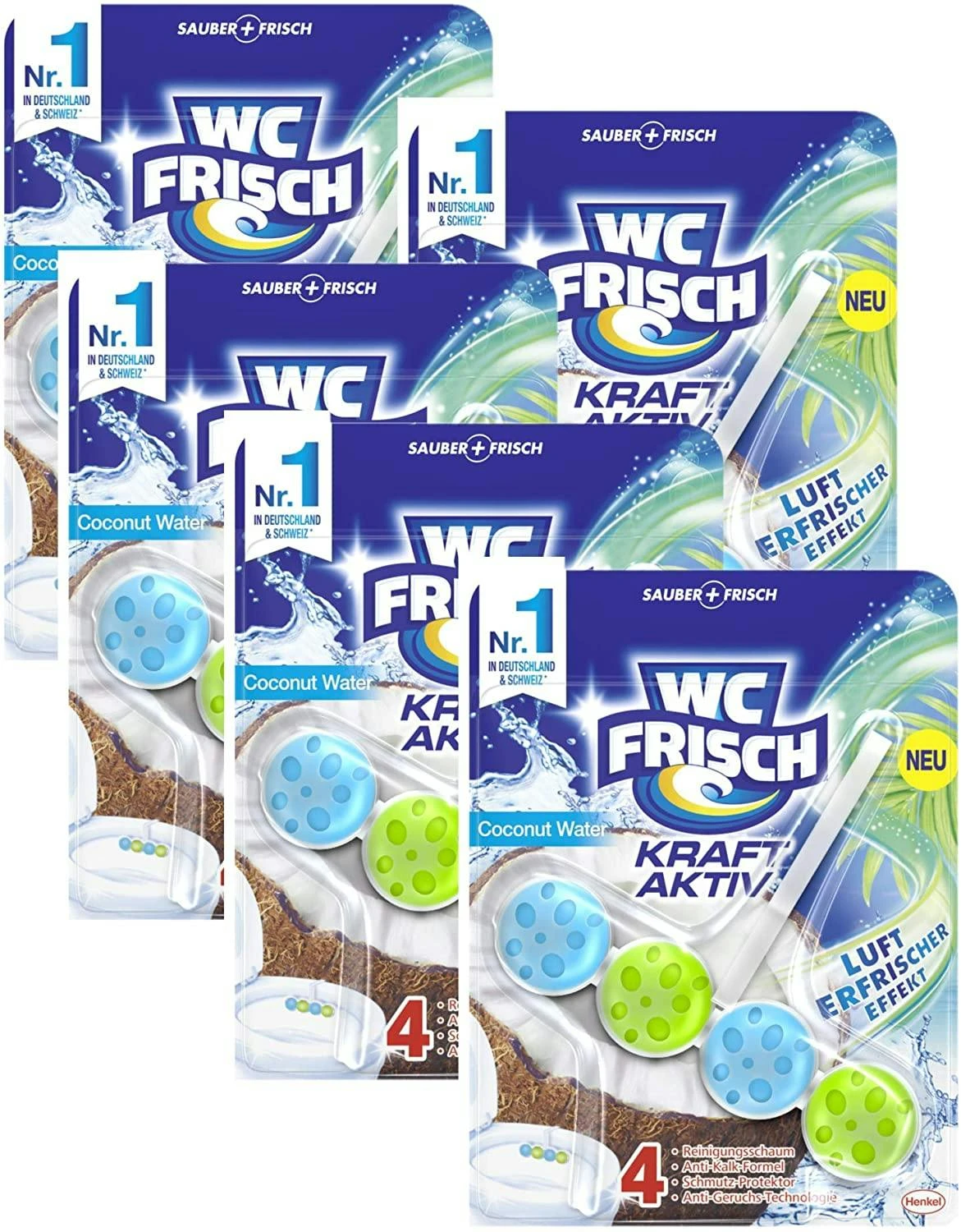 WC FRISCH Kraft Aktiv Violettspüler Magnolie 5x50g WC Reiniger Reinigung – Bild 5